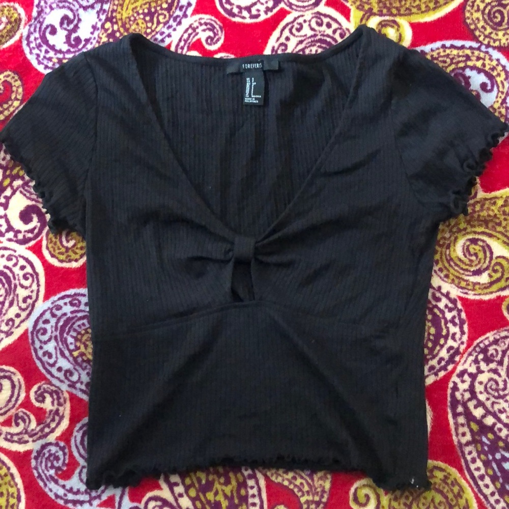 black forever 21 top